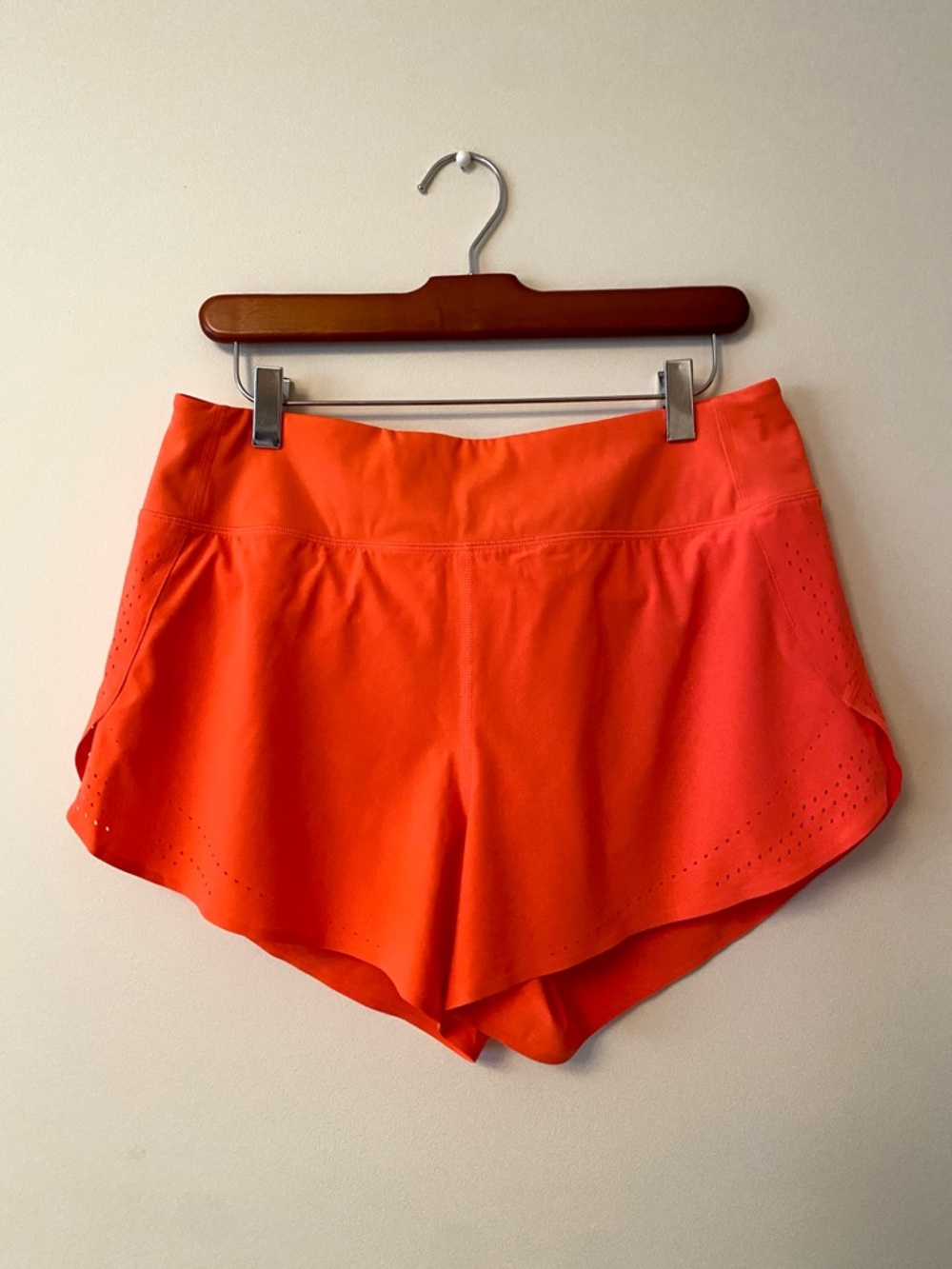 Athleta x Allyson Felix Bright Orange Legend Run With It Shorts Size M